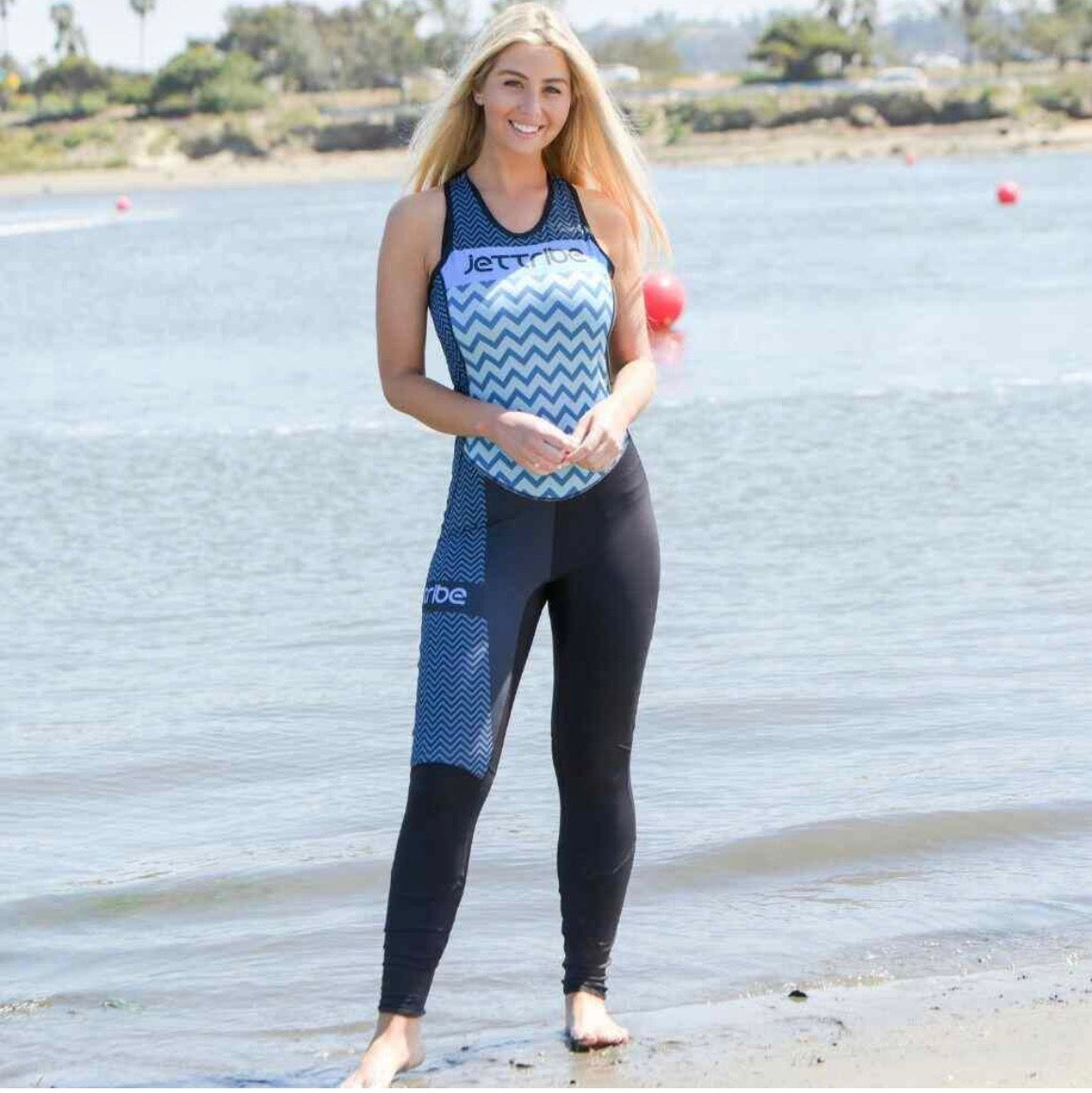Ladies Lycra Ride Suit - Cool Blue | 2 Piece Set | UV Protection | Jacket & John XSmall